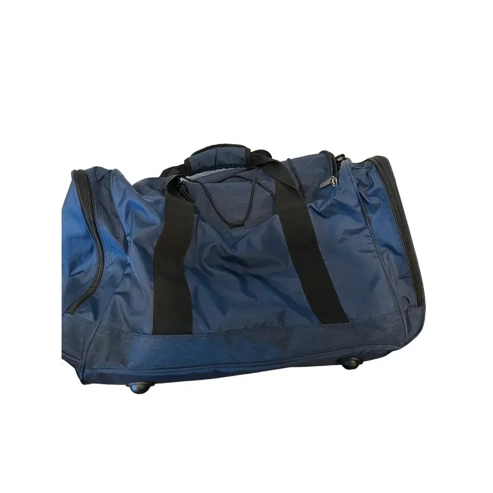 Penguin Munsingwear Heavy Canvas Blue Duffel Bag 24x12x12
